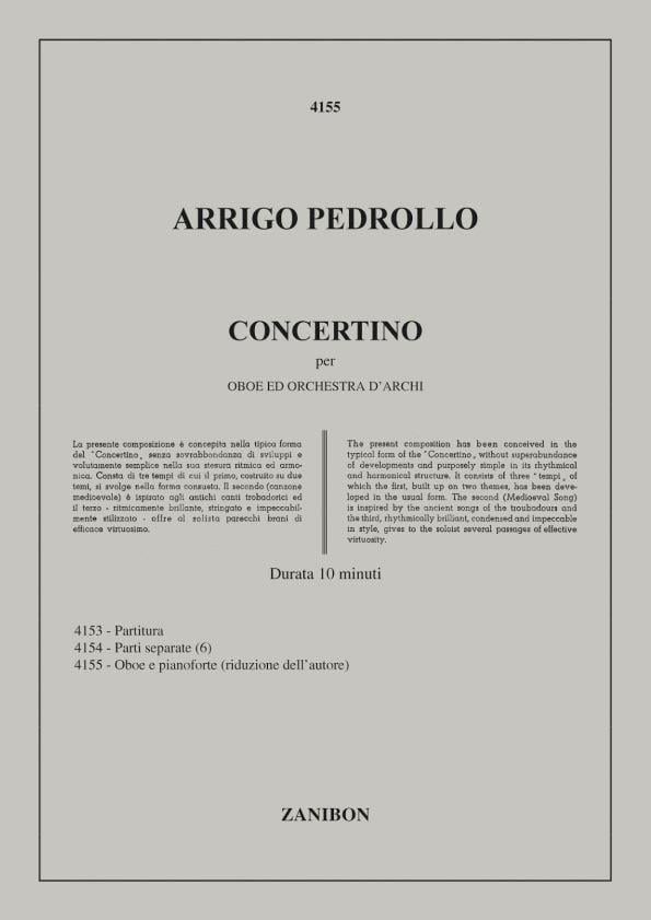 Concertino I Per Oboe E Orchestra D'Archi